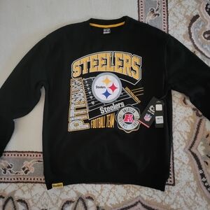 NFL Steelers Black and Gold Crewneck Sweatshirt